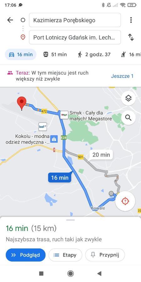 Przytulna Kawalerka Z Ogrodem Apartman Gdańsk Kültér fotó