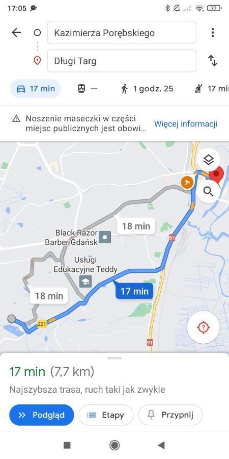 Przytulna Kawalerka Z Ogrodem Apartman Gdańsk Kültér fotó