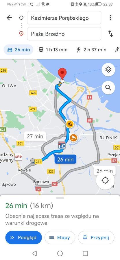 Przytulna Kawalerka Z Ogrodem Apartman Gdańsk Kültér fotó