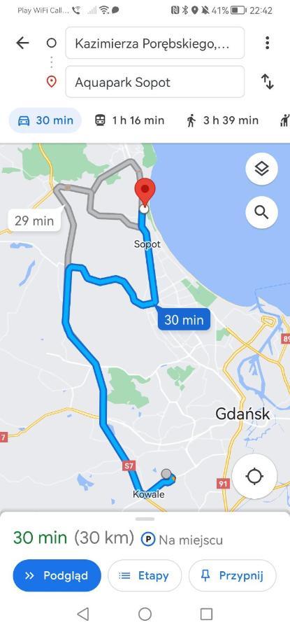 Przytulna Kawalerka Z Ogrodem Apartman Gdańsk Kültér fotó