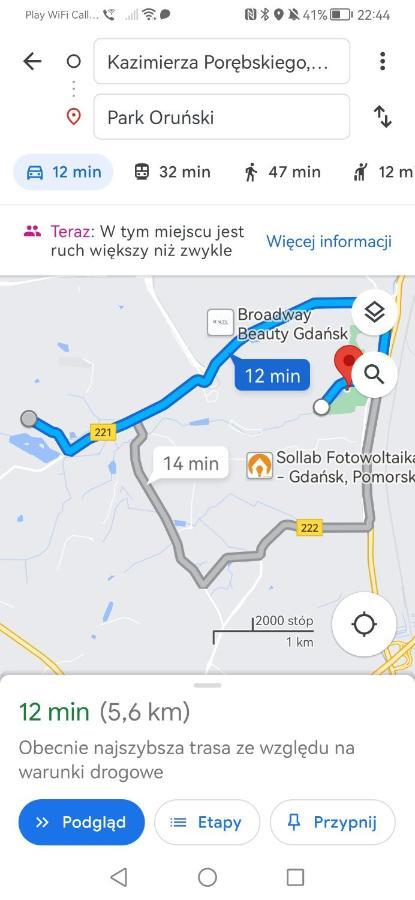 Przytulna Kawalerka Z Ogrodem Apartman Gdańsk Kültér fotó