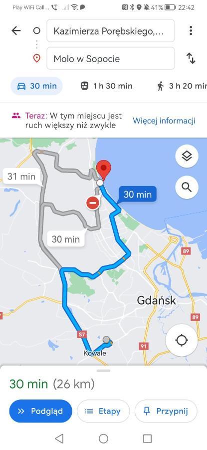 Przytulna Kawalerka Z Ogrodem Apartman Gdańsk Kültér fotó