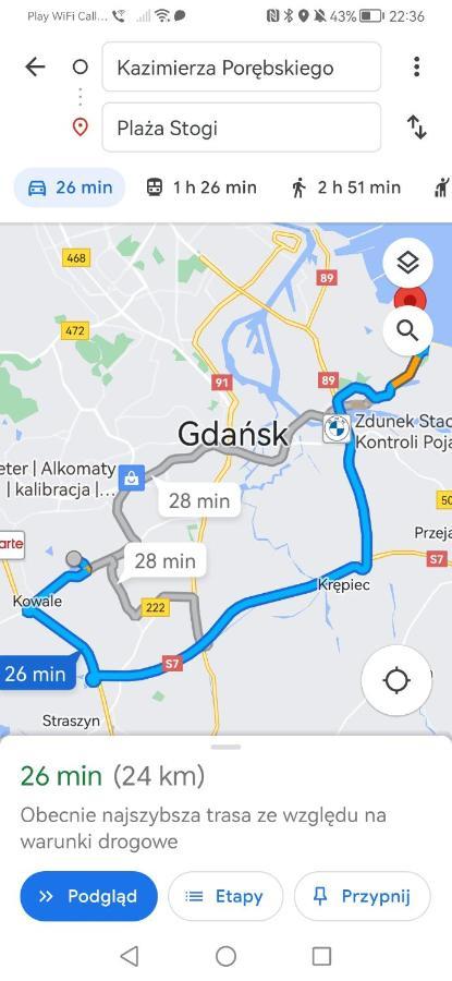 Przytulna Kawalerka Z Ogrodem Apartman Gdańsk Kültér fotó