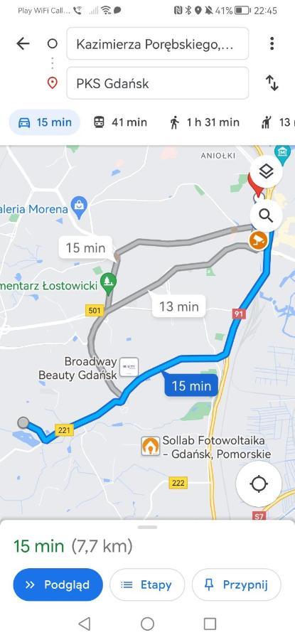 Przytulna Kawalerka Z Ogrodem Apartman Gdańsk Kültér fotó