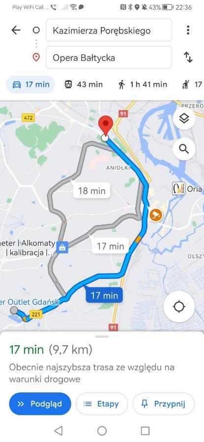 Przytulna Kawalerka Z Ogrodem Apartman Gdańsk Kültér fotó