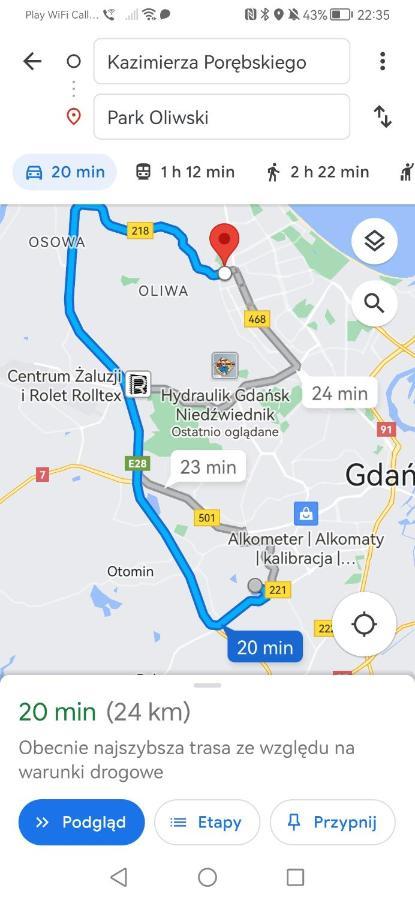Przytulna Kawalerka Z Ogrodem Apartman Gdańsk Kültér fotó