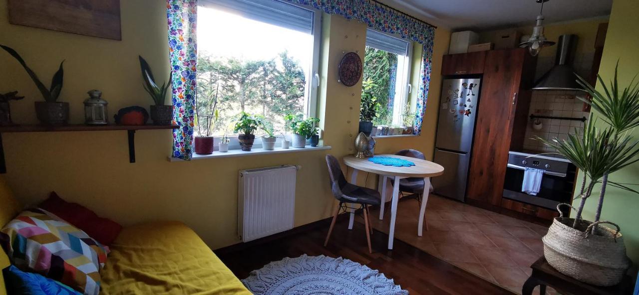 Przytulna Kawalerka Z Ogrodem Apartman Gdańsk Kültér fotó